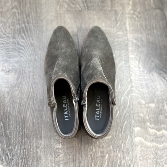 Italeau Miralda Brown Suede Ankle Booties size 37 (size 6) - Picture 6 of 10